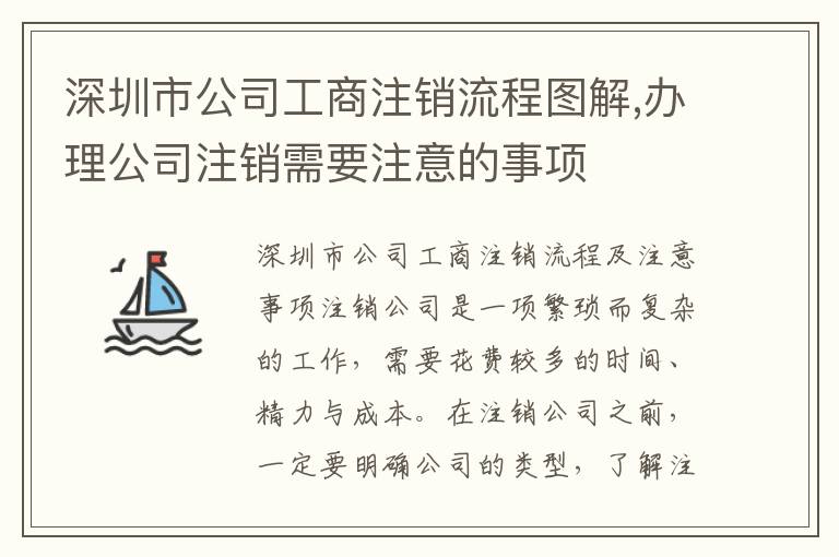 深圳市公司工商注銷流程圖解,辦理公司注銷需要注意的事項